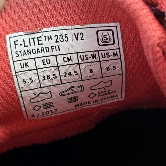 Inov-8 F-Lite 235 V2 Shoes Womens Size 8 Maroon Pink Powerheel Ropetec Training - Picture 16 of 16